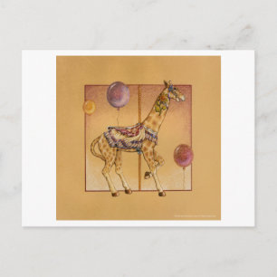 Postcards - Carousel Giraffe
