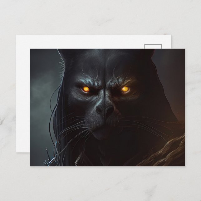 Postcards Cat Capuche (Front/Back)