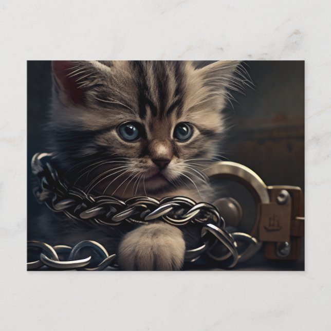 Postcards Cat prisoner (Front)