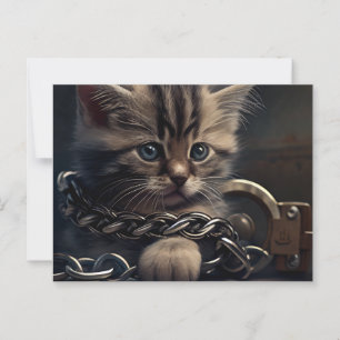 Postcards Cat prisoner