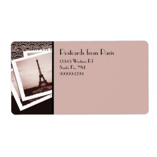 Postcards from Paris Return Address Labels