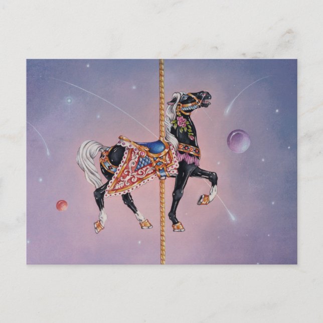 Postcards - Petaluma Carousel Horse 2 (Front)