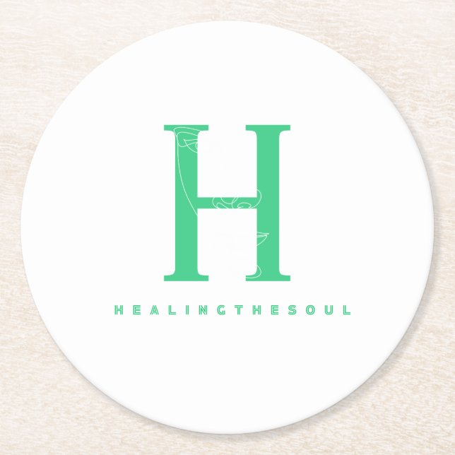 Postcards Round Paper Coaster (Front)