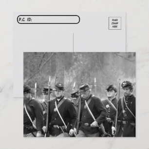 Postcrossing Battle Weary - Civil War Reenactment  Postcard