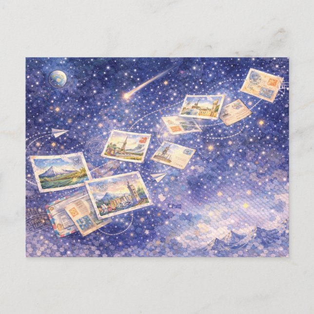 Postcrossing Cosmic Journey Postcard (Front)