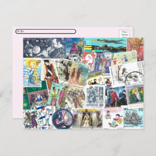 Postcrossing Featuring Postage with People Postcard