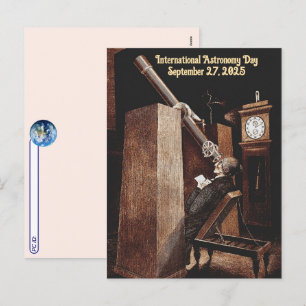 Postcrossing - International Astronomy Day  Holiday Postcard
