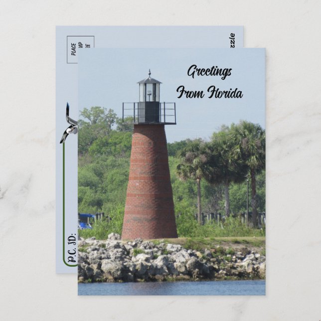 Postcrossing Lighthouse Lake Tohopekaliga Florida Postcard (Front/Back)