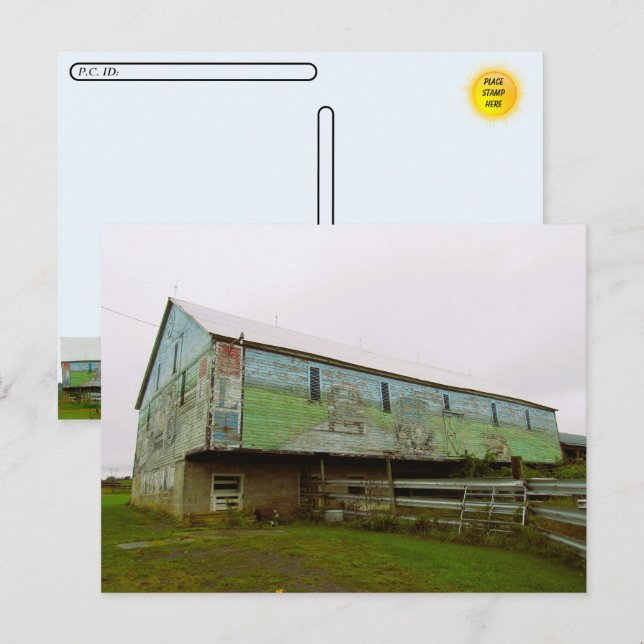 Postcrossing - Painted Barn Postcard (Front/Back)