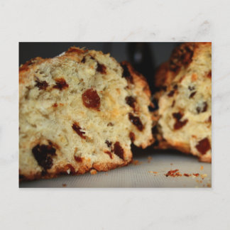 Postcrossing - raisin bread postcard for foodies