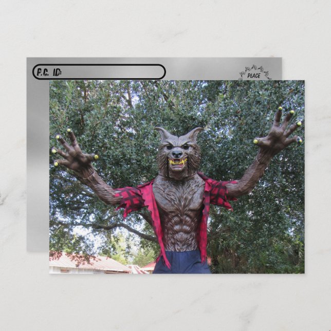 Postcrossing - Werewolf  / Wolf Man Postcard (Front/Back)