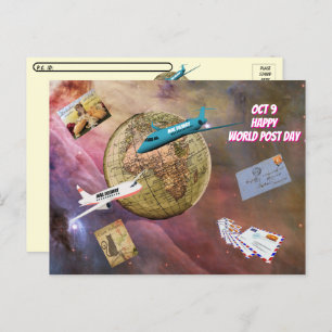 Postcrossing World Post Day Postcard (Oct 9)
