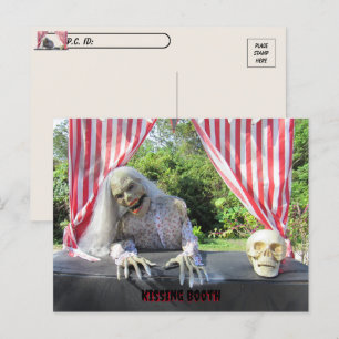 Postcrossing - Zombie Kissing Booth Postcard
