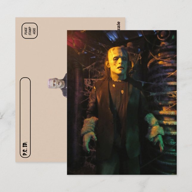 Poste - Carte postale Monster de Frankenstein (Devant / Derrière)