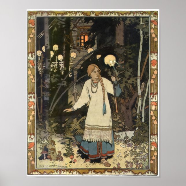 Poster В а с и л и с       Vasilisa Ivan Bilibin (Devant)