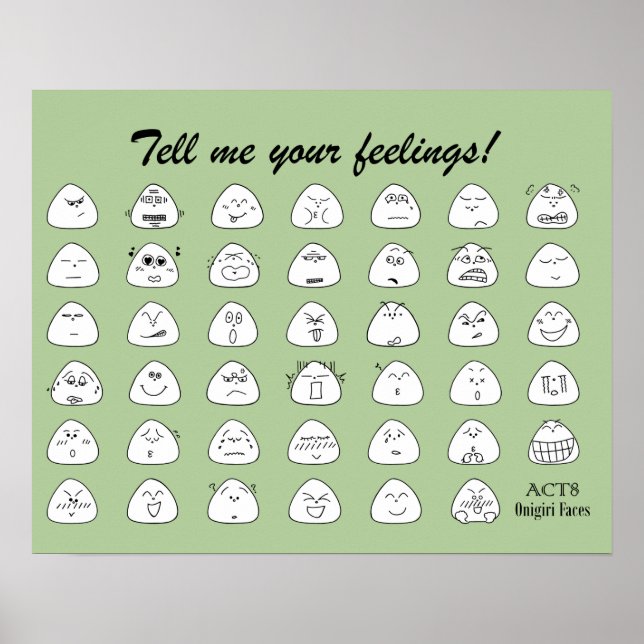 POSTER お に ぎ り 顔 一 覧 ポ  . (Devant)