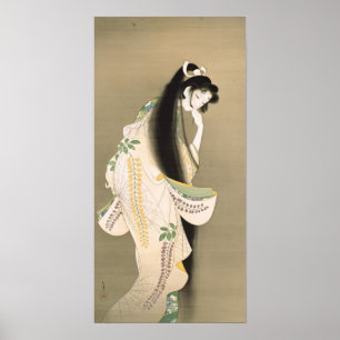 Poster 女の幽霊, 上村松園 Lady Ghost, Uemura Shōen, Japan Art