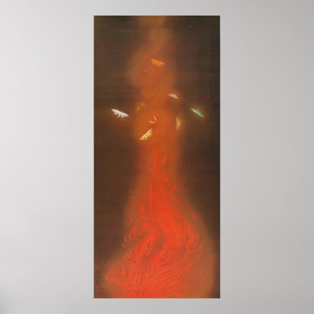 Poster 炎 舞, 速 水 御 舟 Danse des Flammes, Gyoshu (Devant)