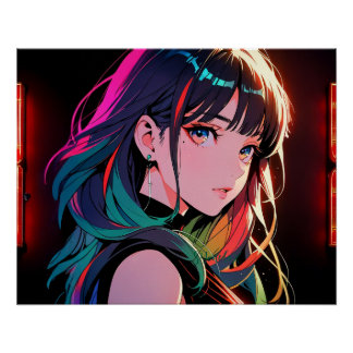 Poster 煌霞の少女【Radiant Haze Girl】 