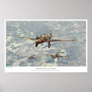 Poster 航 空 芸 術 ポ ♥ タ "川Ki-320000000000000000崎000000000000