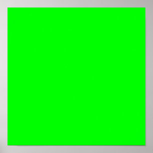 Poster 00FF00 Vert Citron