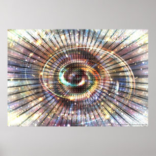 Poster 010010101001010101 (partie 2)   Cyberespace binair