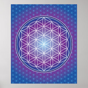 Poster 02 TRANSCENDANCE - Fleur de vie
