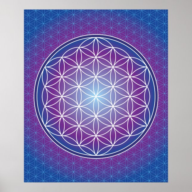 Poster 02 TRANSCENDANCE - Fleur de vie (Devant)