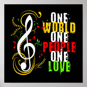 Poster 04 Reggae Music Clef