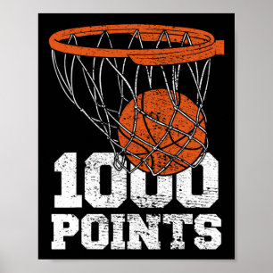 Poster 1000 Points Bysketbyll Scorer High School Bysketby