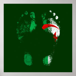 Poster 100% Algeria - Algerian to the soles of my feet.