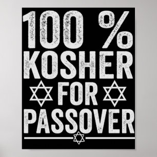 Poster 100% casher pour Pâque drôle Pessa'h