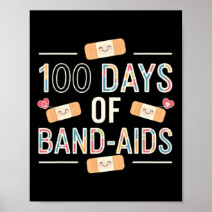Poster 100 Jours Aides de bande 100e École Infirmière Enf