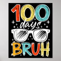 100 Jours Bruh Funny 100E Jour D'École Pour Enfant