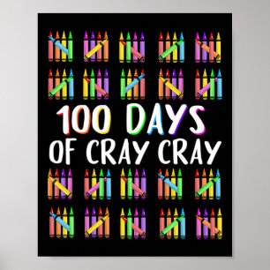Poster 100 Jours De Cray Crayons Joyeux 100 Jours D'École