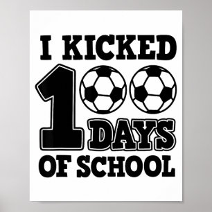 Poster 100 jours de football scolaire 
