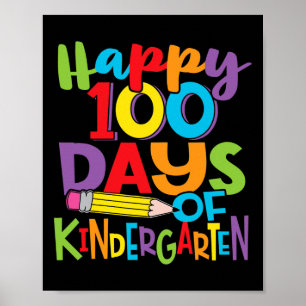 Poster 100 Jours De Maternelle Enseignant Et Enfants Colo