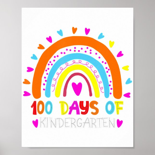 Poster 100 Jours De Maternelle Enseignant Smarter Ra (Devant)