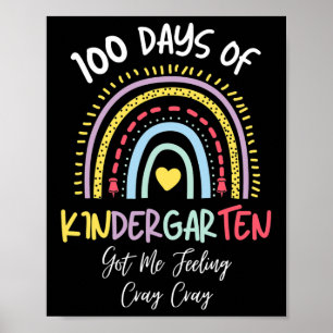 Poster 100 Jours De Maternelle M'Ont Fait Sentir Cray Cra