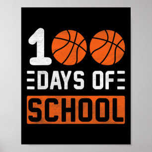 Poster 100 Jours D'École Bysketbyll 100ème Jour De L'Écol