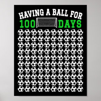 Poster 100 jours d'école de football 100e jour d'école po