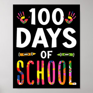 Poster 100 Jours D'École Dit Mignonne Équipe Sweet