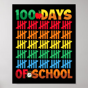 Poster 100 Jours D'École Joyeux 100E Jour D'Enseignement