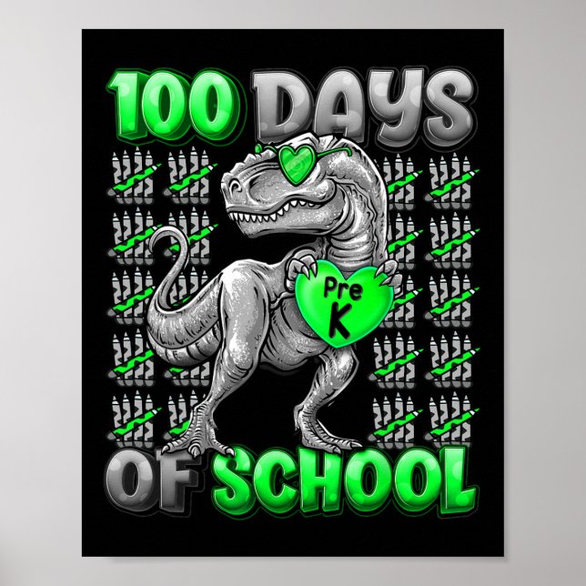 Poster 100 Jours D'École Pré-k 100 Jours Garçons Plus Int (Devant)