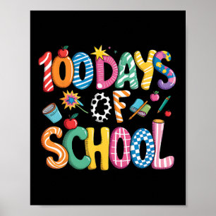 Poster 100 jours d'école prépa Coquette Bow 100 jours d'é