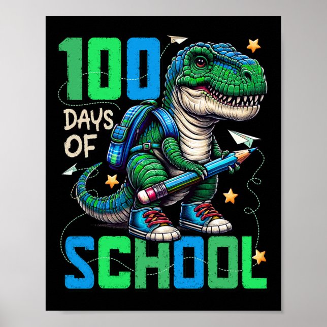 Poster 100 Jours D'École Trex 100 Jours Plus Smarter 100E (Devant)