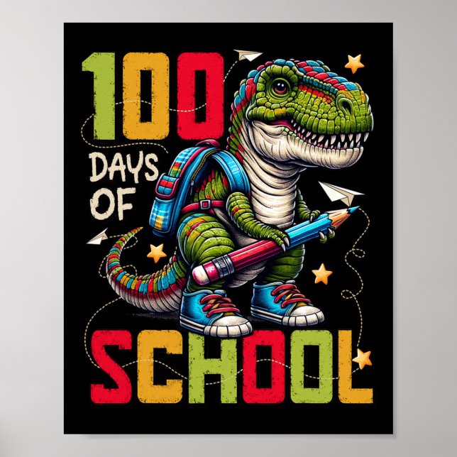 Poster 100 Jours D'École Trex 100 Jours Plus Smarter 100E (Devant)