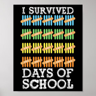 Poster 100 Jours D'Enfants Scolaires