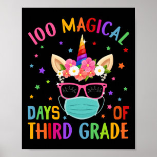 Poster 100 Jours Magiques De Troisième Classe Unicorn Mas