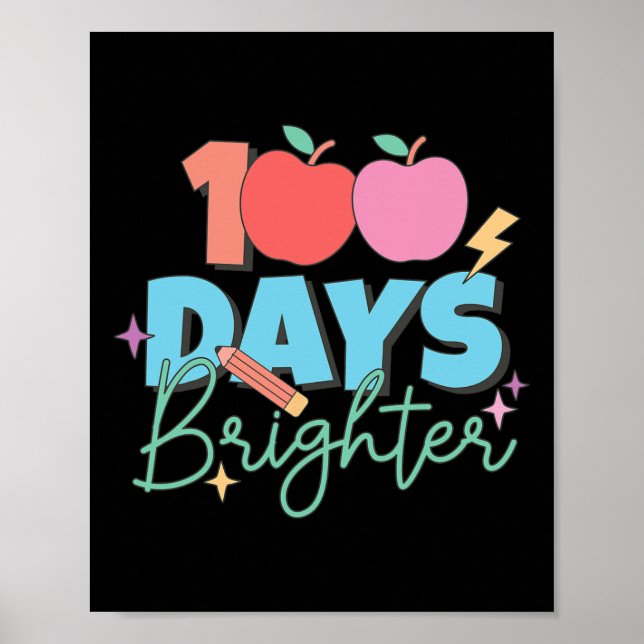 Poster 100 Jours Plus Brighton 100E Jour D'Enseignement É (Devant)